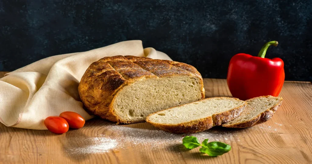 Freshly baked sourdough sandwich bread