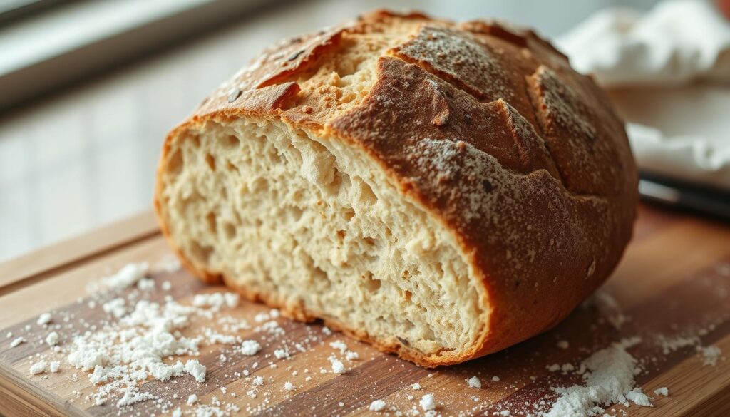 Sourdough bread, made through a long fermentation process, offers unique flavors and health benefits compared to regular bread.

