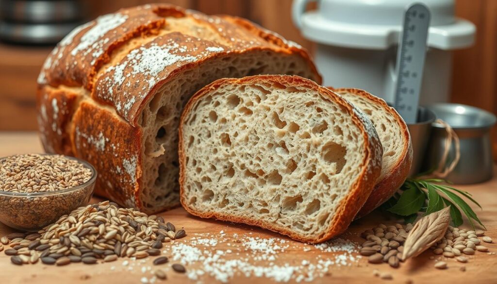 Sourdough bread, made through a long fermentation process, offers unique flavors and health benefits compared to regular bread.

