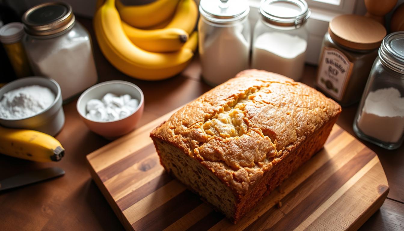 4 ingredient banana bread