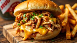 Cheesy Chicken Sloppy Joe