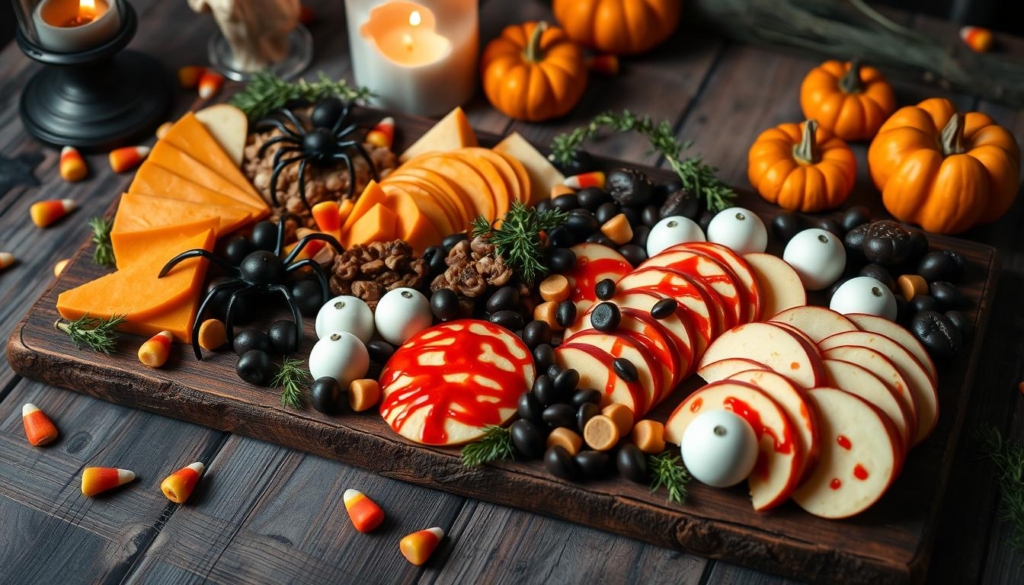 Halloween charcuterie tray