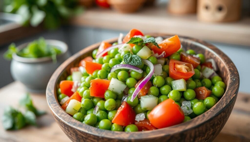 homemade pea salad