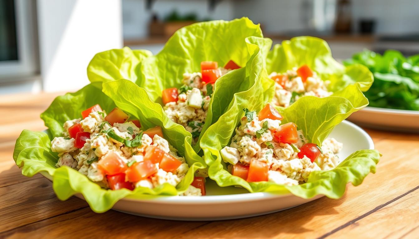 Keto Chicken Salad Lettuce Wraps